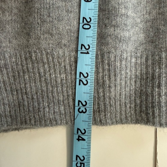 Quince Mongolian Cashmere Boatneck Sweater Heather Grey Long Sleeve Top Size XL - Picture 12 of 12